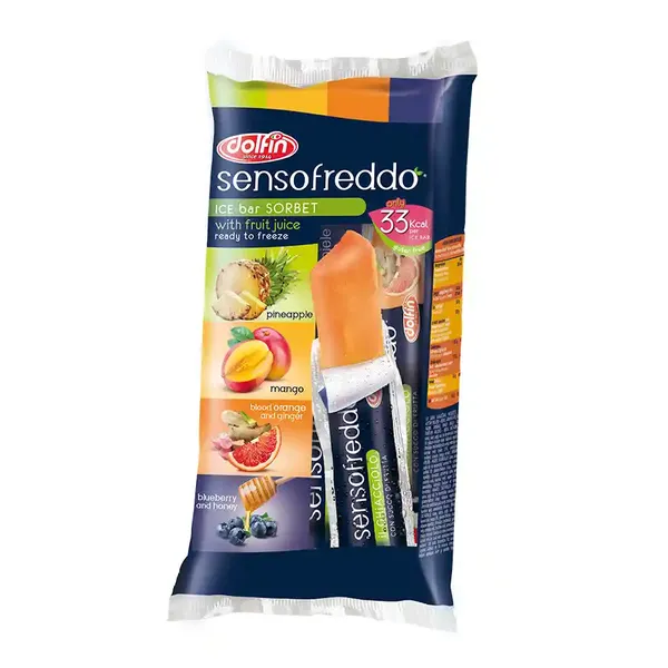 Dolfin Sensofreddo Γρανίτες Φρούτων Χωρίς Γλουτένη 400ml. 10τεμ.