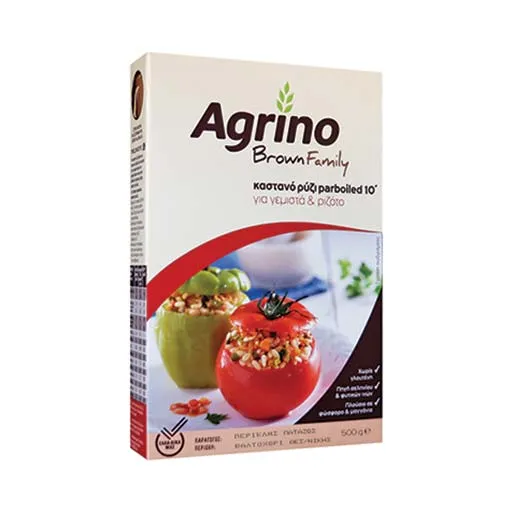 Agrino Brown Family Καστανό Ρύζι Για Γεμιστά & Ριζότο 10Λεπτών 500γρ.