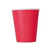 Χάρτινα Ποτήρια Unique Κόκκινα 270ML 14τεμ