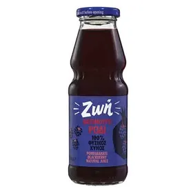 Ζωή Χυμός Φυσικός Ρόδι Βατόμουρο 330ml.