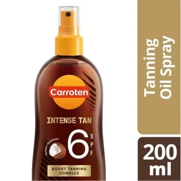 CARROTEN ΛΑΔΙ SPRAY ΜΑΥΡΙΣΜΑΤΟΣ ΜΕ ΑΡΩΜΑ ΚΑΡΥΔΑΣ SPF6 200ML
