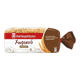 Παπαδοπούλου Ψωμί Φέτες Χωριανό Πολύσπορο 540gr