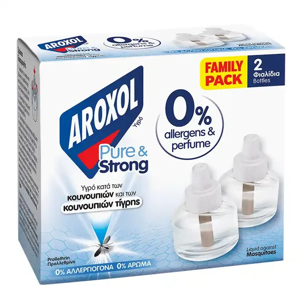 Aroxol Εντομοαπωθητικό Pure & Strong Υγρό Ανταλλακτικό 2x25ml.