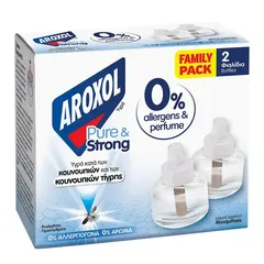 Aroxol Εντομοαπωθητικό Pure & Strong Υγρό Ανταλλακτικό 2x25ml.