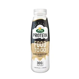 ARLA Protein Food to Go Bανίλια και Φουντούκι Ρόφημα Χωρίς ζάχαρη Χωρίς λακτόζη 500ml