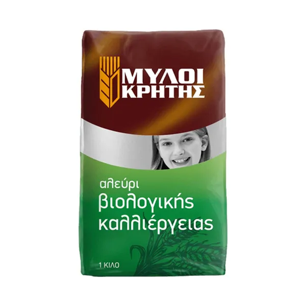 Αλεύρι βιολογικής καλλιέργειας ΜΥΛΟΙ ΚΡΗΤΗΣ 1kg