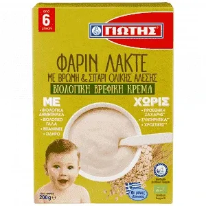 Γιώτης Φαρίν Λακτέ Με Βρώμη & Σιτάρι Ολικής Βιο 200gr