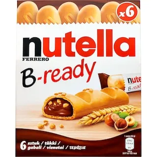 NUTELLA Μπάρες Μπισκότου Γεμιστές 132gr