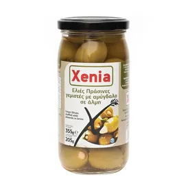 Ελιές Πράσινες ΧΕΝΙΑ γεμιστές με Αμύγδαλο σε Άλμη 205g