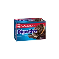 ΠΑΠΑΔΟΠΟΥΛΟΥ Digestive Μπισκότα με Επικάλυψη Μαύρης Σοκολάτας 200g