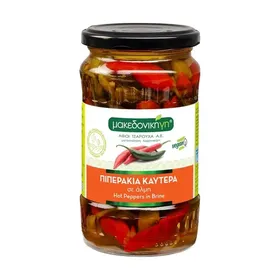 Πιπεράκια Καυτερά ΜΑΚΕΔΟΝΙΚΗ ΓΗ σε Άλμη Vegan