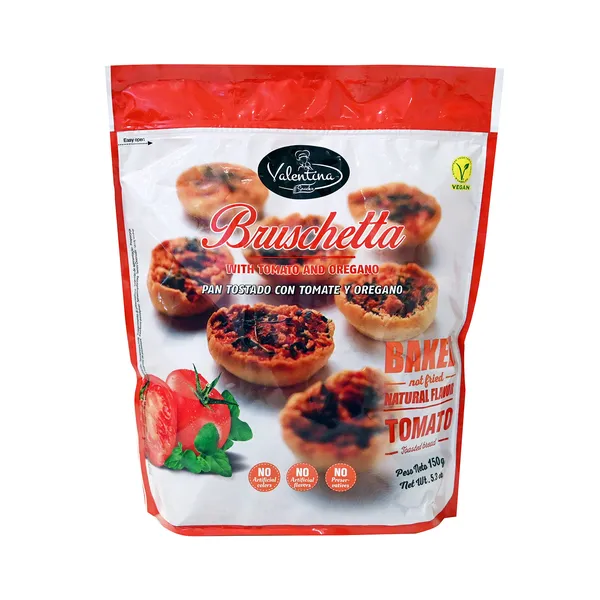 bruschetta ψωμί φρυγανισμένο 150γρ • ντομάτα / κρεμμύδι / σκόρδο