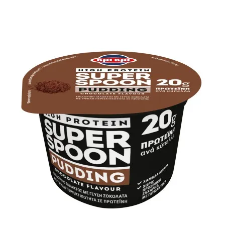 KPI KPI High Protein Super Spoon Πουτίγκα με γεύση Σοκολάτα Χωρίς προσθήκη ζάχαρης 200g