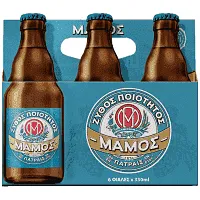 Μάμος Retro Μπίρα Φιάλη 330ml 6τεμ