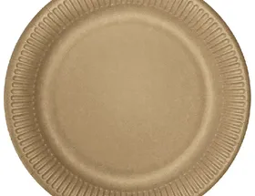 Πιάτα χάρτινα kraft μεσαία Φ20cm (συσκευασία 10τεμ.)