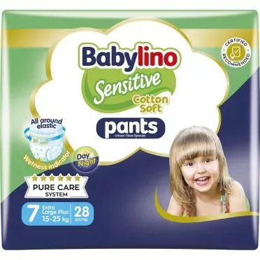 Babylino Pants Unisex No7 Extra Large Plus 15-25kg (28τεμ) – Πάνες Βρακάκι για Άνεση & Εκμάθηση