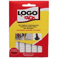 Logo Tack Αυτοκόλλητα Λευκό 84 κύβων 1 τεμ.