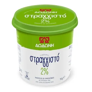 ΔΩΔΩΝΗ Γιαούρτι Στραγγιστό 2% Λιπαρά 1kg