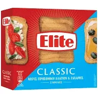 Elite Φρυγανιές Σίτου 0,4% Aλάτι 250gr