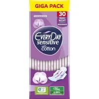 Σερβιέτες Sensitive Maxi Night Ultra Plus with Cotton Giga Pack Everyday 30τεμ