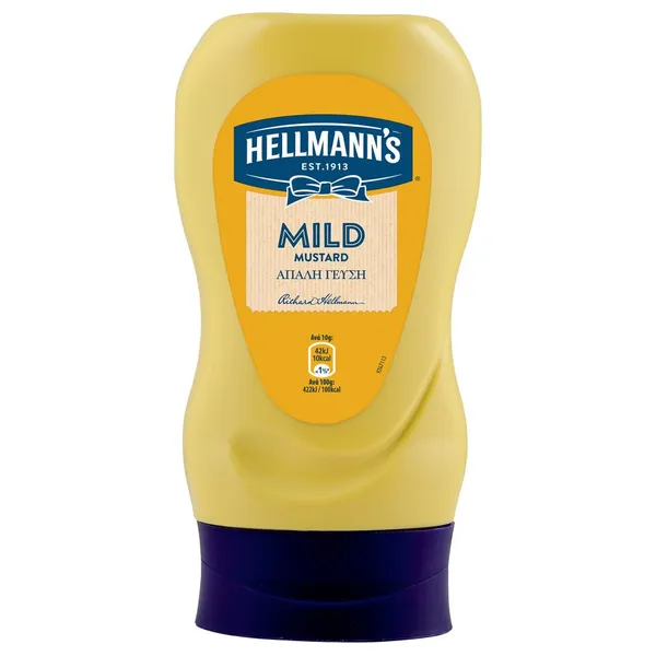 HELLMANN'S μουστάρδα απαλή top down 265ml