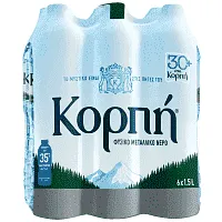 ΚΟΡΠΗ Φυσικό Μεταλλικό Νερό 6x1,5lt