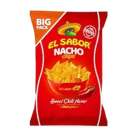 EL SABOR Τσιπς Nacho Τσίλι 180g