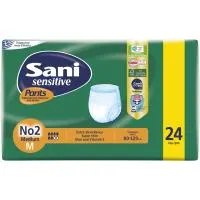 SANI Sensitive Pants Εσώρουχα Ακράτειας Νο2 Medium 24τεμ