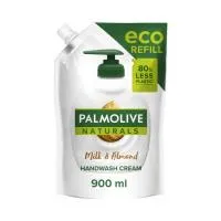 PALMOLIVE Naturals Κρεμοσάπουνο Αμύγδαλο & Γάλα Ανταλλακτικό Σακουλάκι Vegan 900ml
