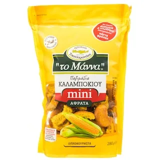 ΜΑΝΝΑ Παξιμάδια Καλαμποκιού Mini 280g