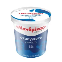 Γιαούρτι αγελάδος στραγγιστό 8% λιπαρά Μανδρέκας 1 kg