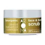 AROMA Biorganic Scrub Προσώπου & Σώματος με Ελαιόλαδο Βάλσαμο & Καλέντουλα 200ml