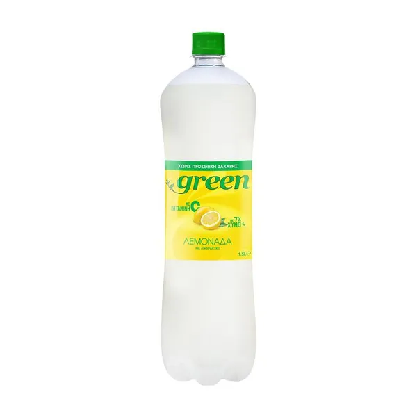 GREEN Λεμονάδα με Ανθρακικό 1,5lt