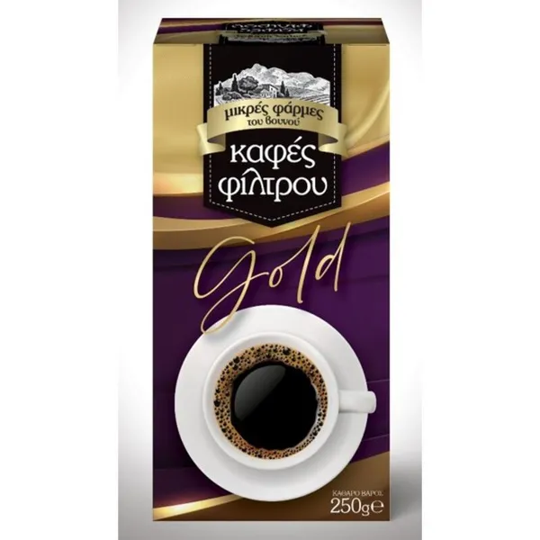 ΜΙΚΡΕΣ ΦΑΡΜΕΣ ΤΟΥ ΒΟΥΝΟΥ καφές φίλτρου gold 250gr