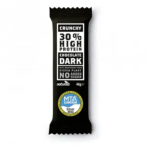 Naturals Τραγανή Μαύρη Σοκολάτα Πρωτείνη 40gr