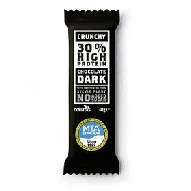 Naturals Τραγανή Μαύρη Σοκολάτα Πρωτείνη 40gr