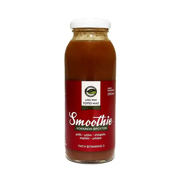 Smoothie κόκκινων φρούτων, 5 φρούτων