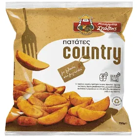 Μπάρμπα Στάθης Πατάτες Country Κατεψυγμένες 1kg