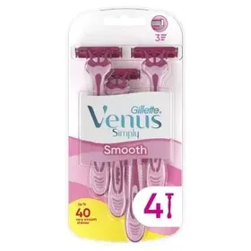 Gillette Venus Comfort Smooth Ξυριστικές Μηχανές Μίας Χρήσης, 4 Τεμάχια