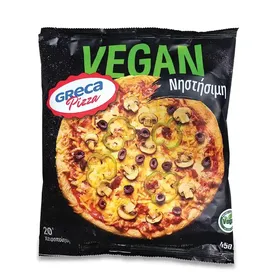 Πίτσα χειροποίητη vegan GRECA 450γρ.