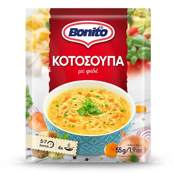 Bonito Κοτόσουπα Με Φιδέ 55γρ.