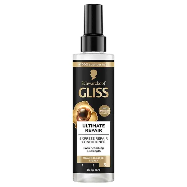 Schwarzkopf Gliss Spray Conditioner Ultimate Repair Για Ξηρά Ταλαιπωρημένα Μαλλιά 200ml.