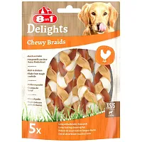 8in1 Delights Chewy Braids XS/S Λιχουδιές 5τεμ 75gr