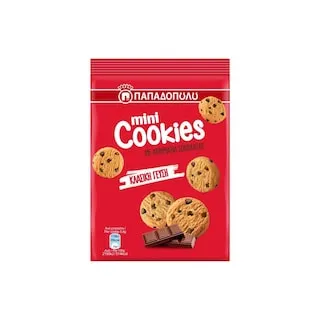 ΠΑΠΑΔΟΠΟΥΛΟΥ Mini Cookies Μπισκότα με Κομμάτια Σοκολάτας 70g