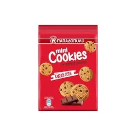 ΠΑΠΑΔΟΠΟΥΛΟΥ Mini Cookies Μπισκότα με Κομμάτια Σοκολάτας 70g
