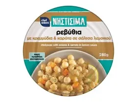 Chef Select Νηστίσιμα Ρεβύθια με κρεμμύδια και καρότα σε σάλτσα λεμονιού
