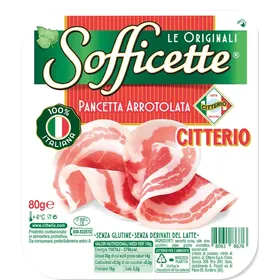 Pancetta arrotolata σε φέτες