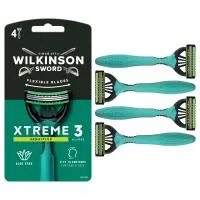 Ανδρικά ξυραφάκια μίας χρήσης Wilkinson Xtreme3 Sensitive, 3 λεπίδες 4 τεμ