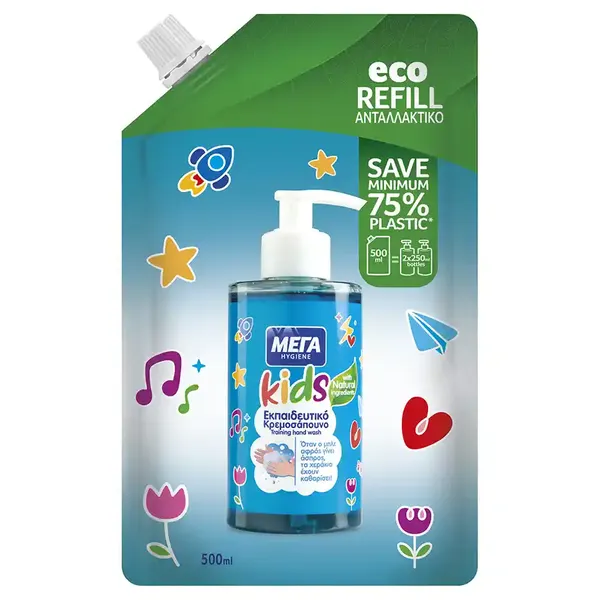 ΜΕΓΑ Hygiene Kids Κρεμοσάπουνο Ανταλλακτικό Σακουλάκι 500ml
