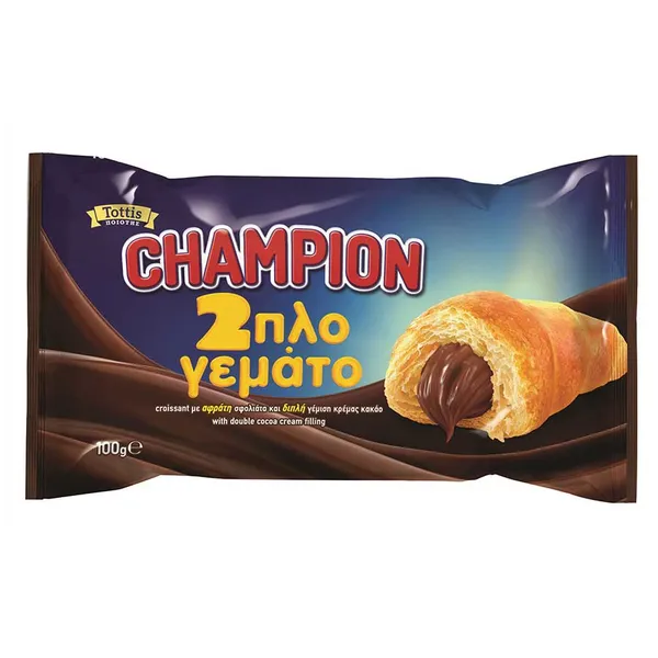 Κρουασάν CHAMPION με διπλή γέμιση κρέμα κακάο